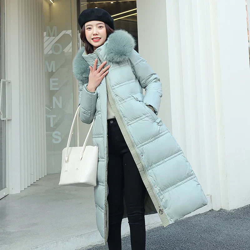 Raine - Langer Winter-Wickelmantel