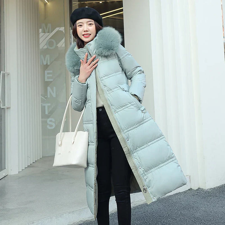 Raine - Langer Winter-Wickelmantel