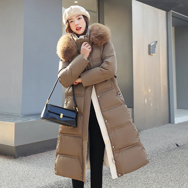 Raine - Langer Winter-Wickelmantel