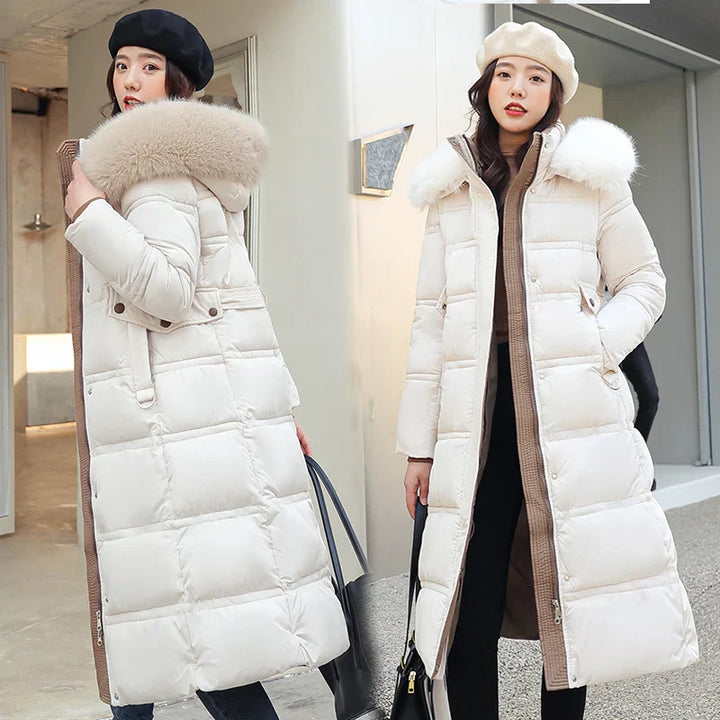 Raine - Langer Winter-Wickelmantel