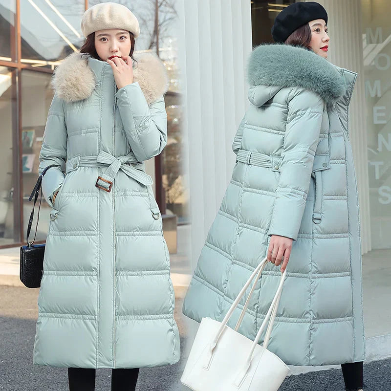 Raine - Langer Winter-Wickelmantel