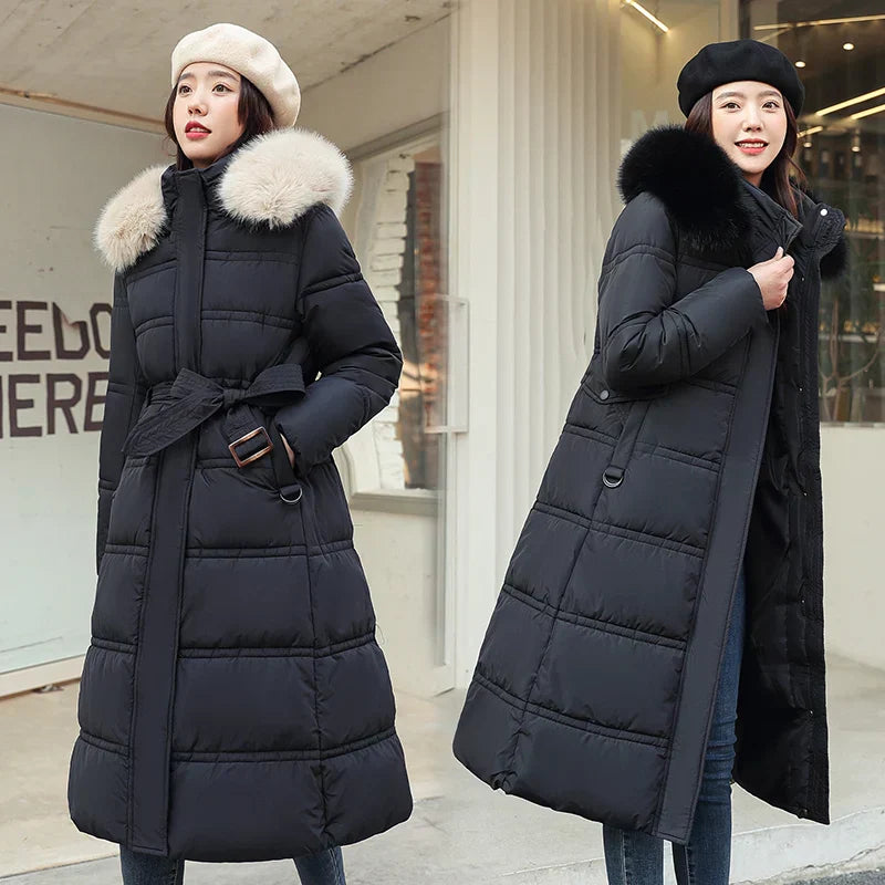 Raine - Langer Winter-Wickelmantel