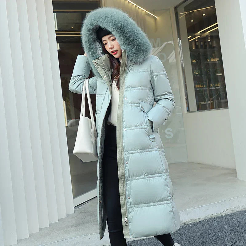 Raine - Langer Winter-Wickelmantel