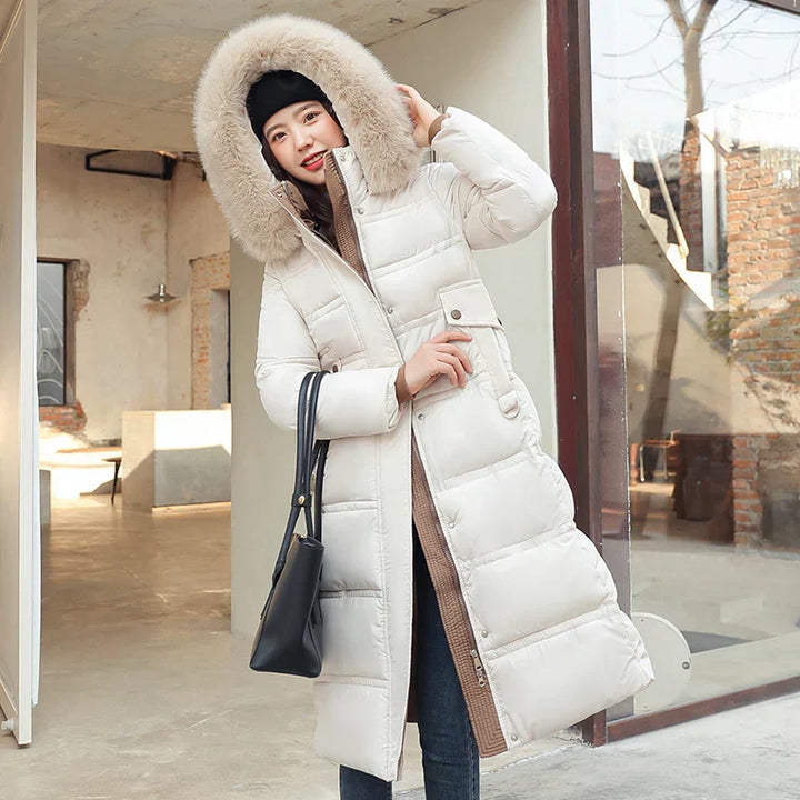 Raine - Langer Winter-Wickelmantel