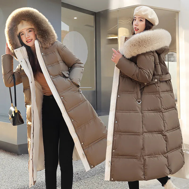 Raine - Langer Winter-Wickelmantel