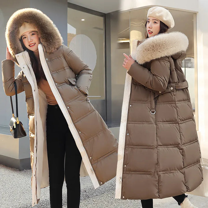 Raine - Langer Winter-Wickelmantel