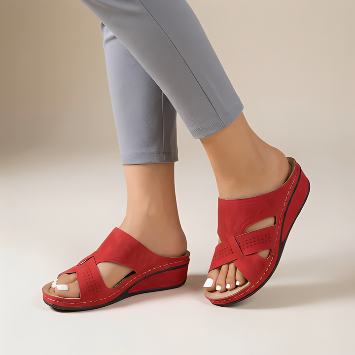 Oddette - Damen-Sandalen mit Riemen und offener Spitze