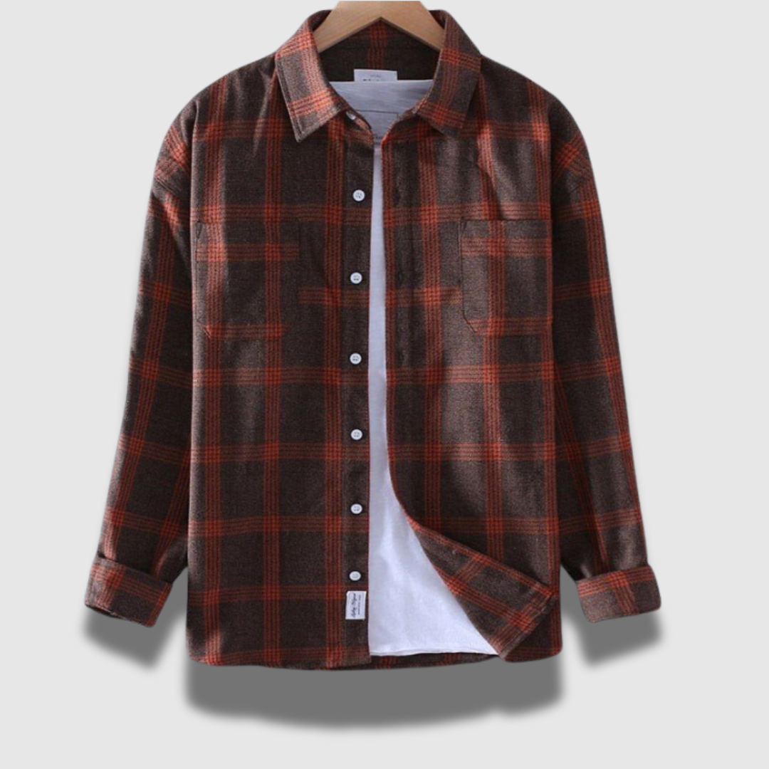 Camicia Uomo in Cotone Morbido Manica Lunga Classica