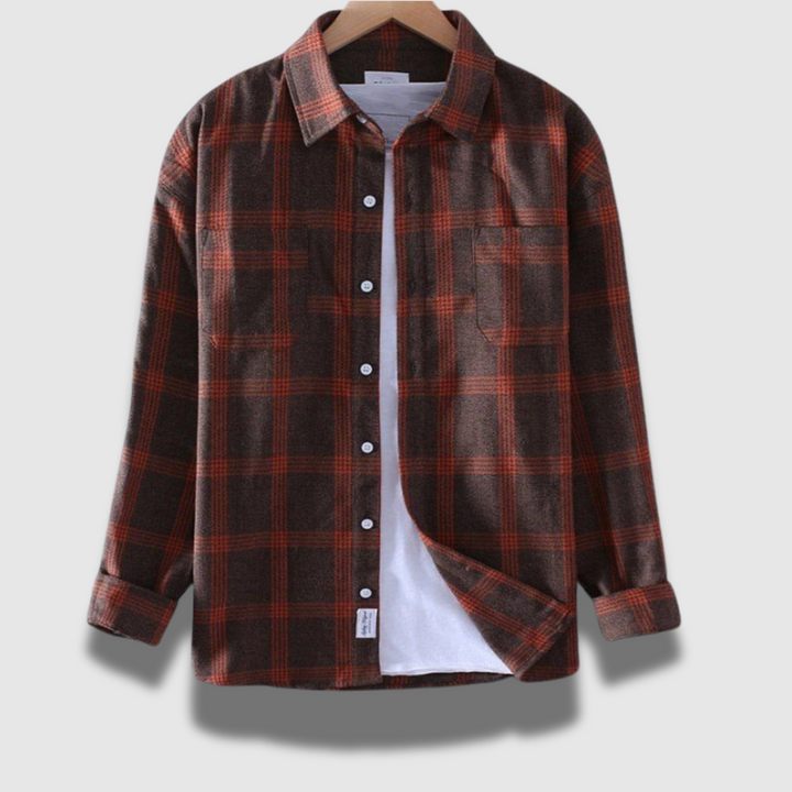 Camicia Uomo in Cotone Morbido Manica Lunga Classica
