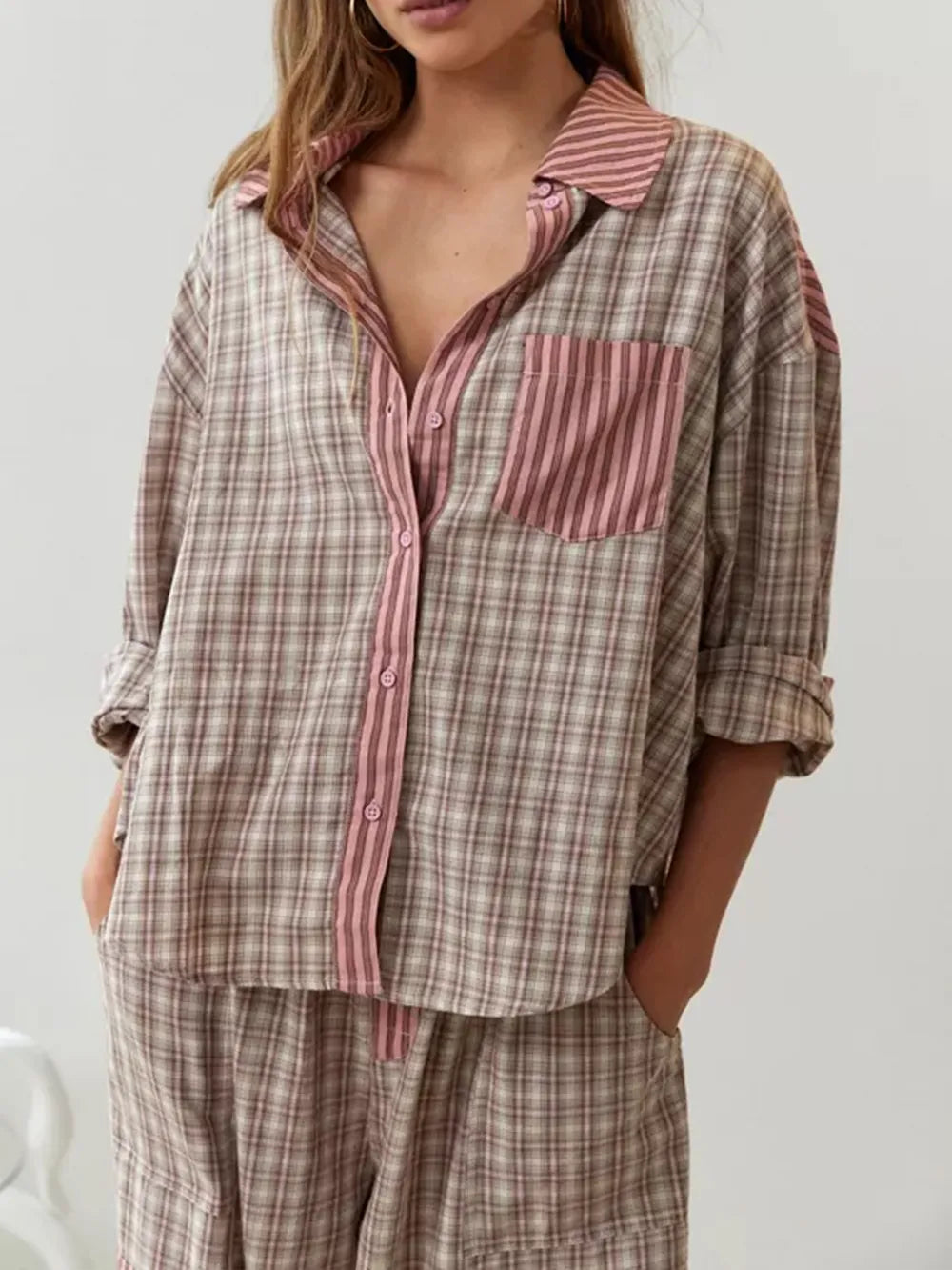 Rosa | Damen Schlafanzug – Weich, Elegant & Bequem für Entspannte Nächte 2