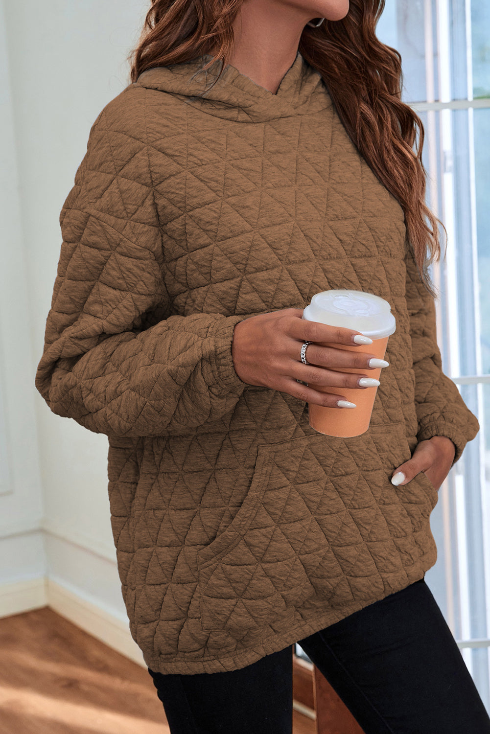 Ruby - Gesteppte warme Jacke mit Kapuze