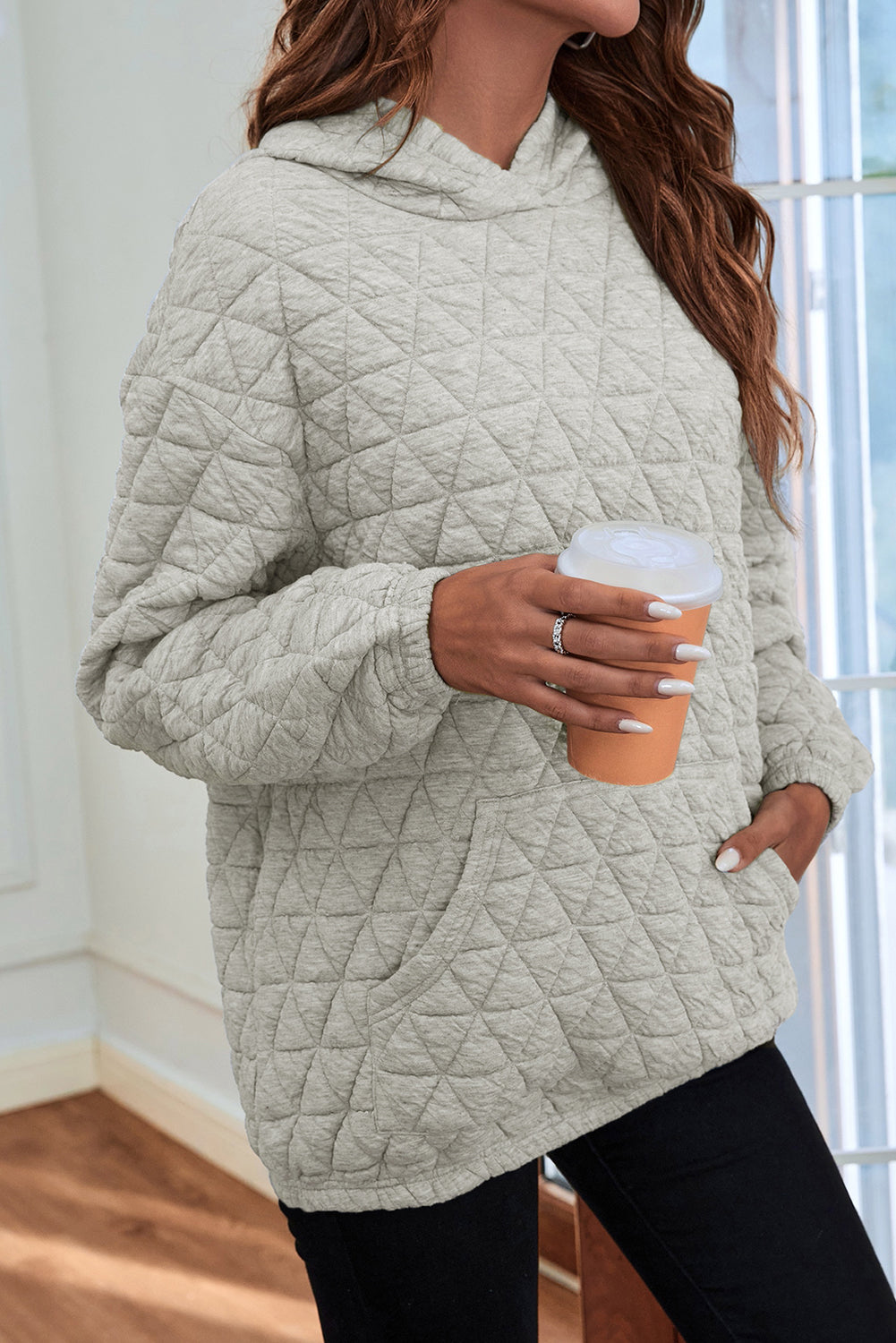 Ruby - Gesteppte warme Jacke mit Kapuze