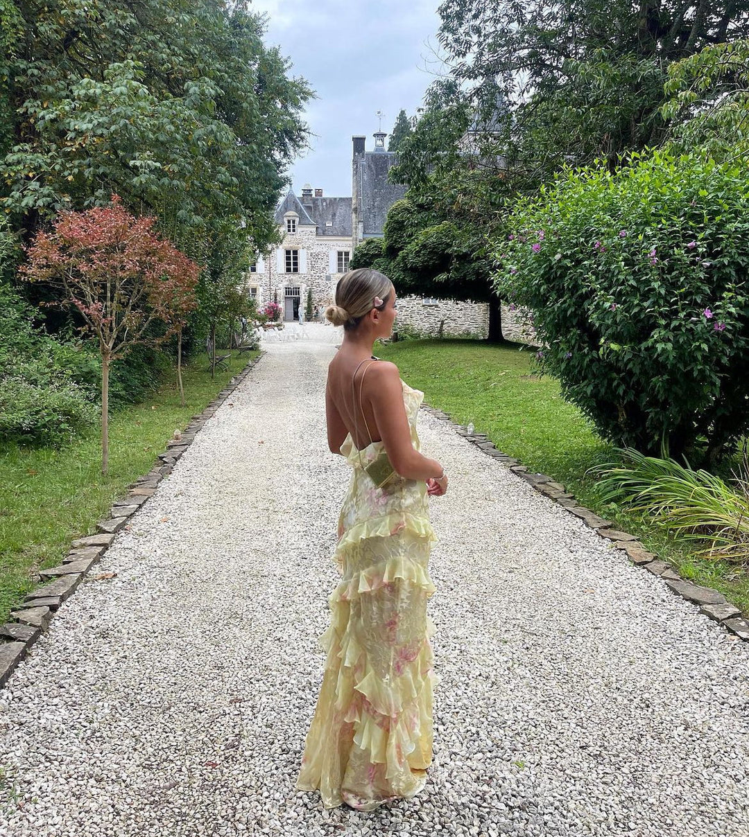 Ruffle Maxi Kleid | Phoebe