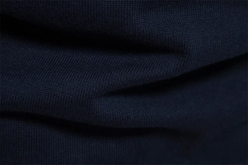 Pullover mit Reißverschluss | Sweater Gestreiftes Design und Stehkragen