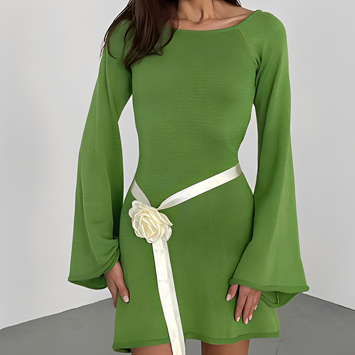 Aryana - Stilvolles Sommerkleid mit langen Ärmeln für Frauen