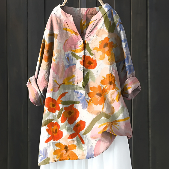 Esmeralda - Elegante florale Bluse für Frauen