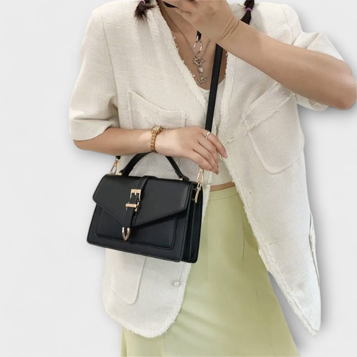 Martina | Damen klassische elegante strukturierte Schultertasche