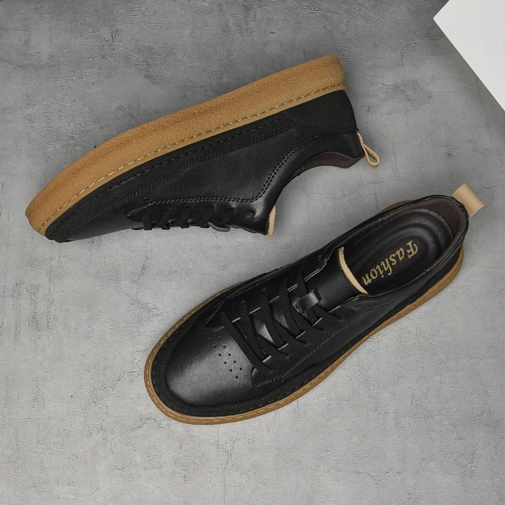 Derby-Schnürschuhe mit Gummisohle