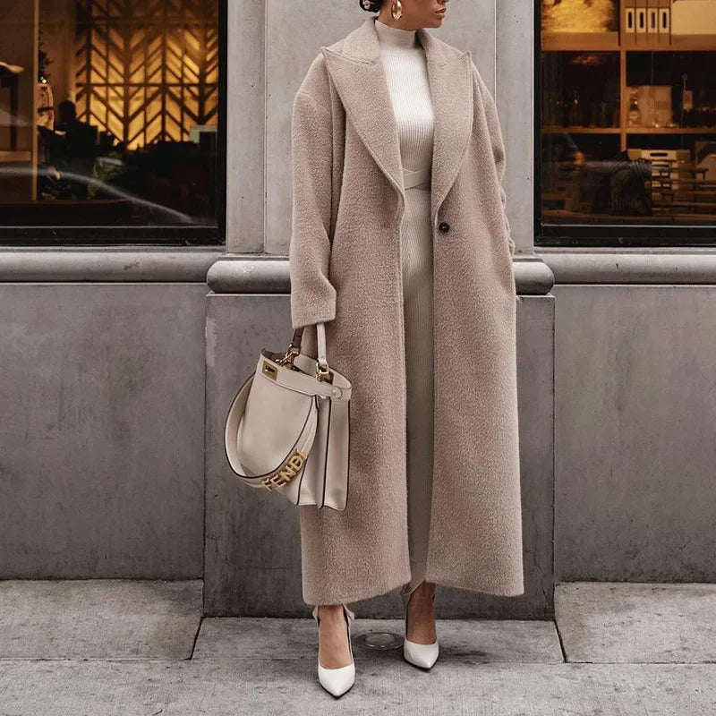 Elwira – Langer, eleganter Damenmantel