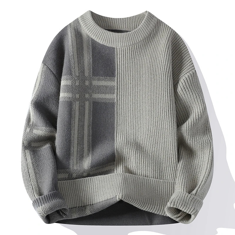Georg | Herren Gerippter Langarmpullover