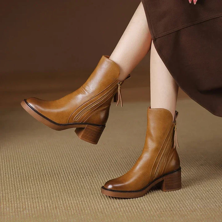 Damenstiefel aus Leder