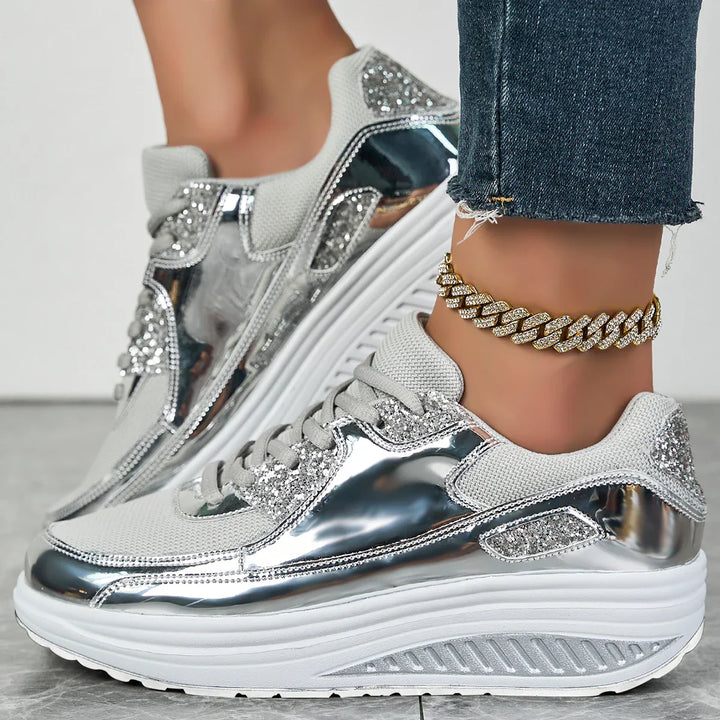 Damen Orthopädische Sneakers mit Schnürsenkeln