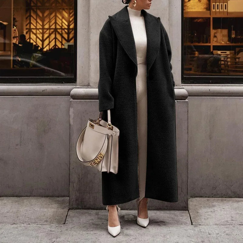 Elwira – Langer, eleganter Damenmantel