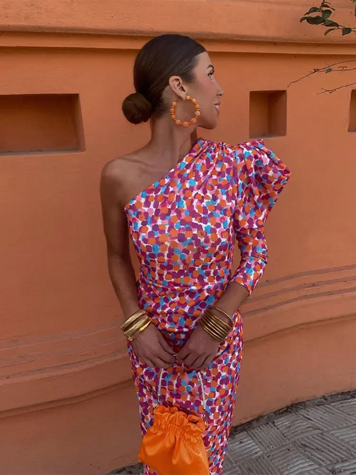 Asymmetrisches One-Shoulder-Kleid für Damen