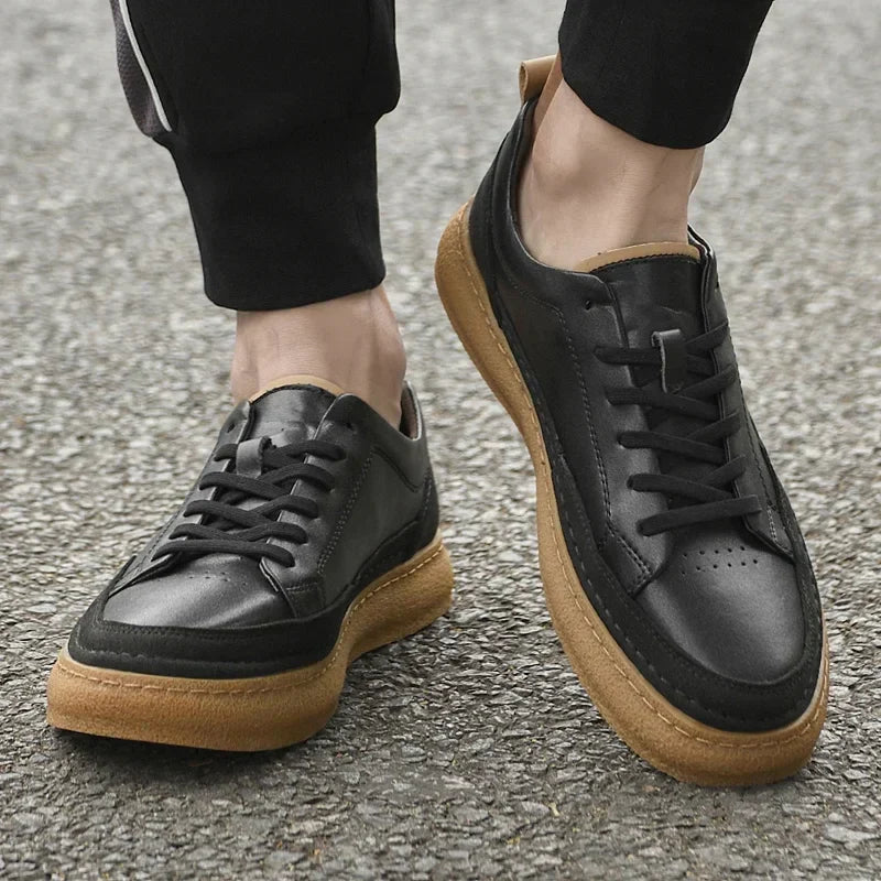 Derby-Schnürschuhe mit Gummisohle