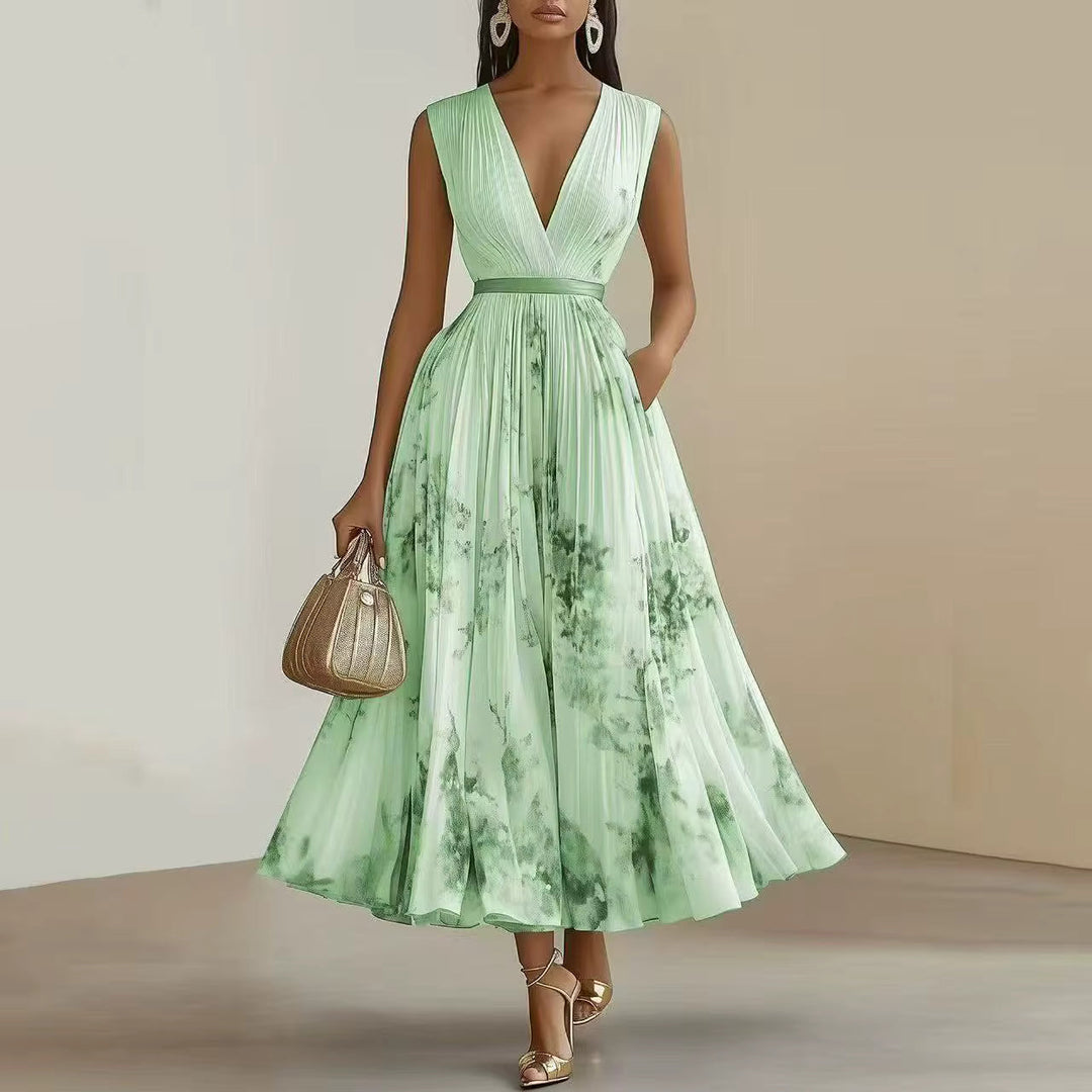 Franziska – Elegant Pleated Maxi Dress - Image 4