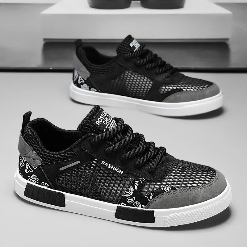 Air Sneaker mit Mesh und Schnürung
