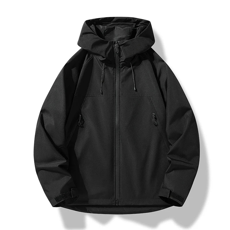 Heinrich | Herren Wasserdichte Kapuzen Winddichte Shell Jacke