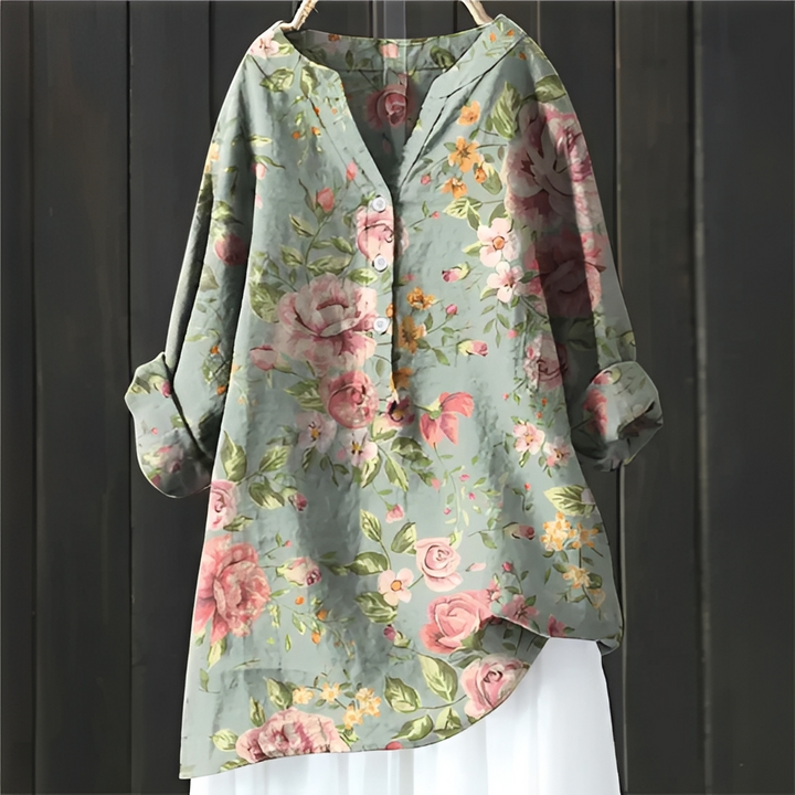 Esmeralda - Elegante florale Bluse für Frauen
