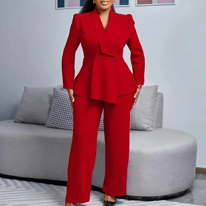Emma | Damen Maßgeschneidertes Blazer- und Hosenoutfit
