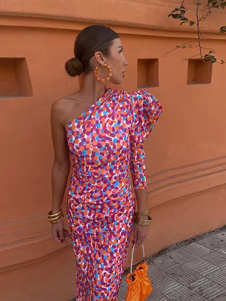 Asymmetrisches One-Shoulder-Kleid für Damen