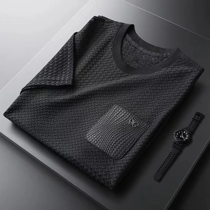 T-Shirt kurzärmelig Rundhals mit Brusttasche