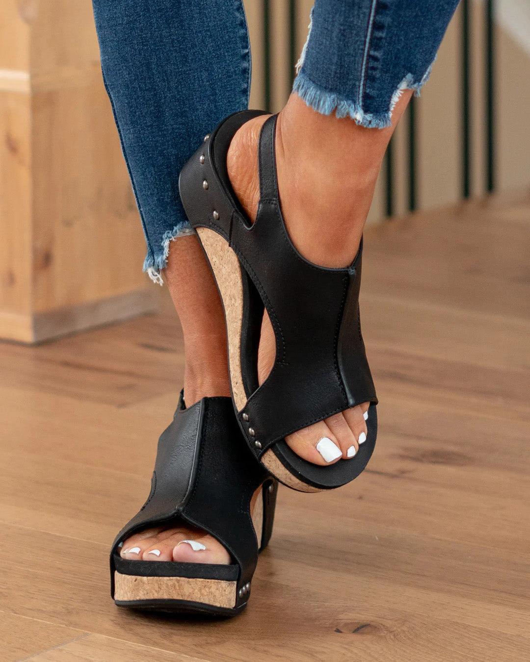 Sandalen Damen | Ergonomischer Halt & bequemer Keilabsatz
