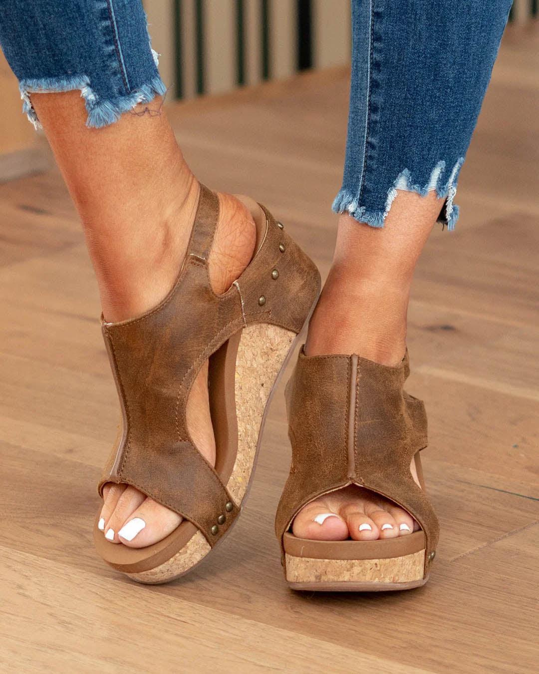 Sandalen Damen | Ergonomischer Halt & bequemer Keilabsatz