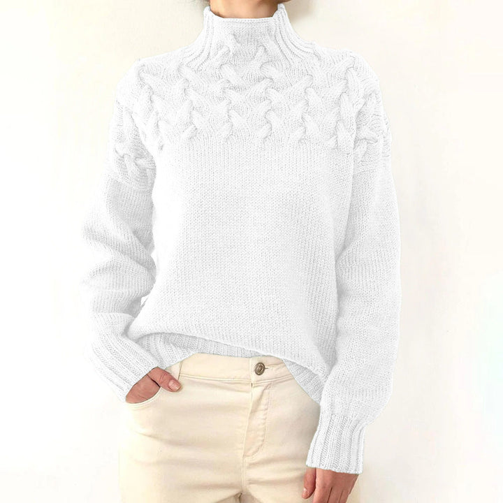 Sara - Strickpullover mit Rollkragenpullover