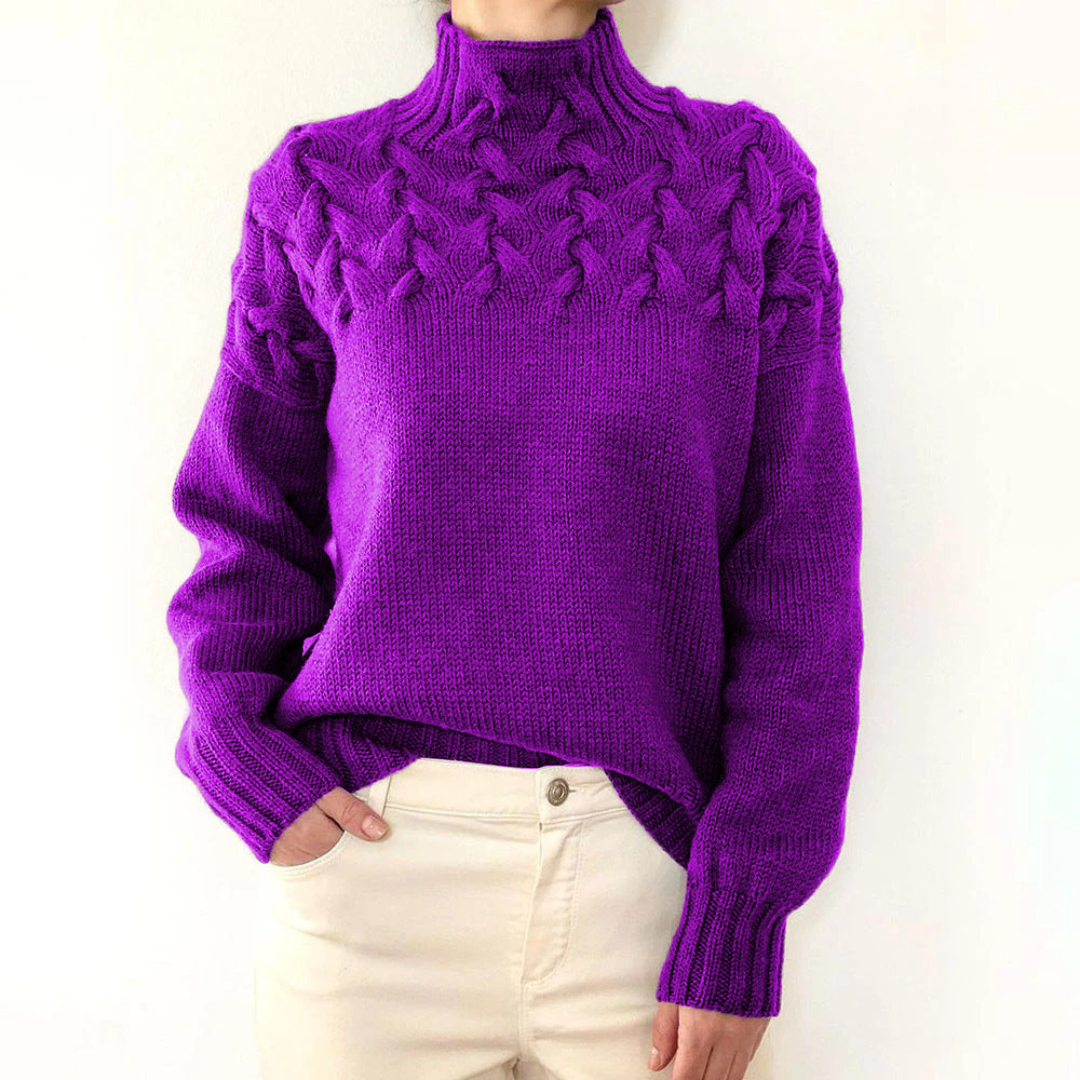 Sara - Strickpullover mit Rollkragenpullover
