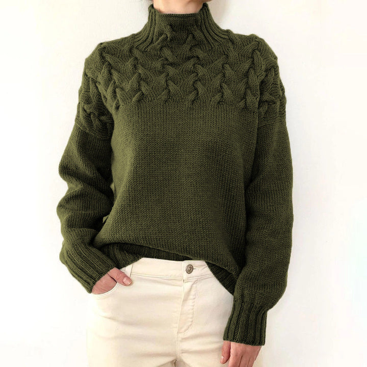 Sara - Strickpullover mit Rollkragenpullover