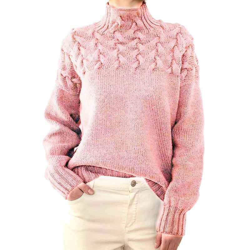 Sara - Strickpullover mit Rollkragenpullover