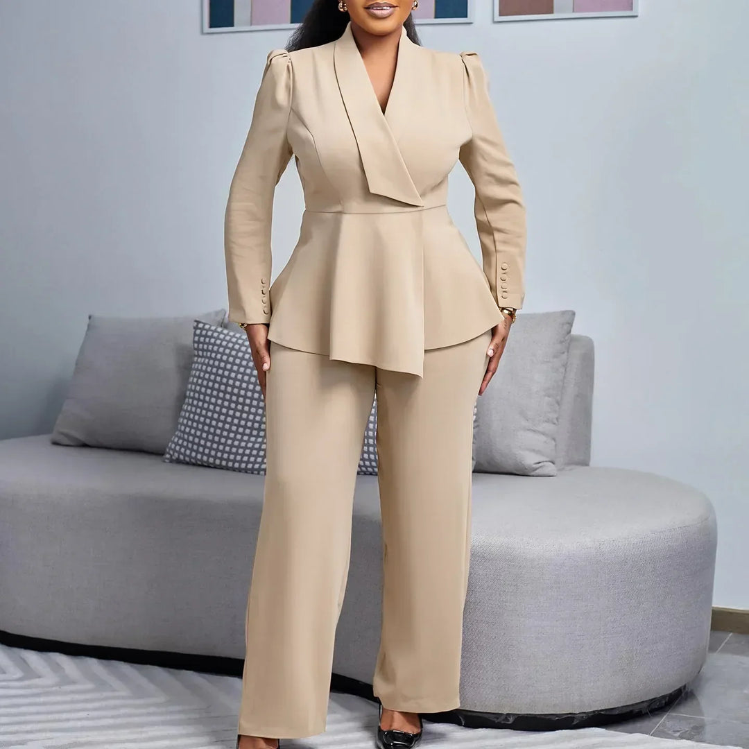 Emma | Damen Maßgeschneidertes Blazer- und Hosenoutfit