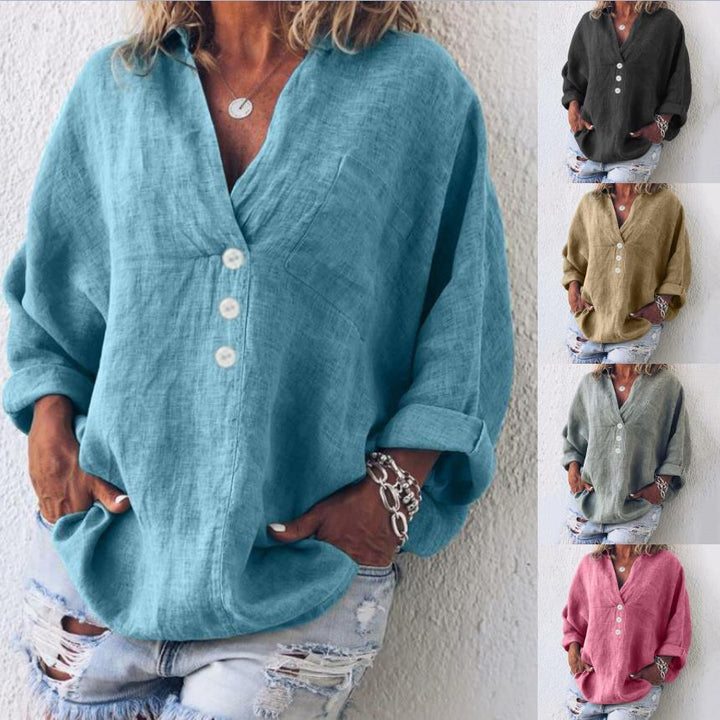 Lena – Bequeme Leinenbluse