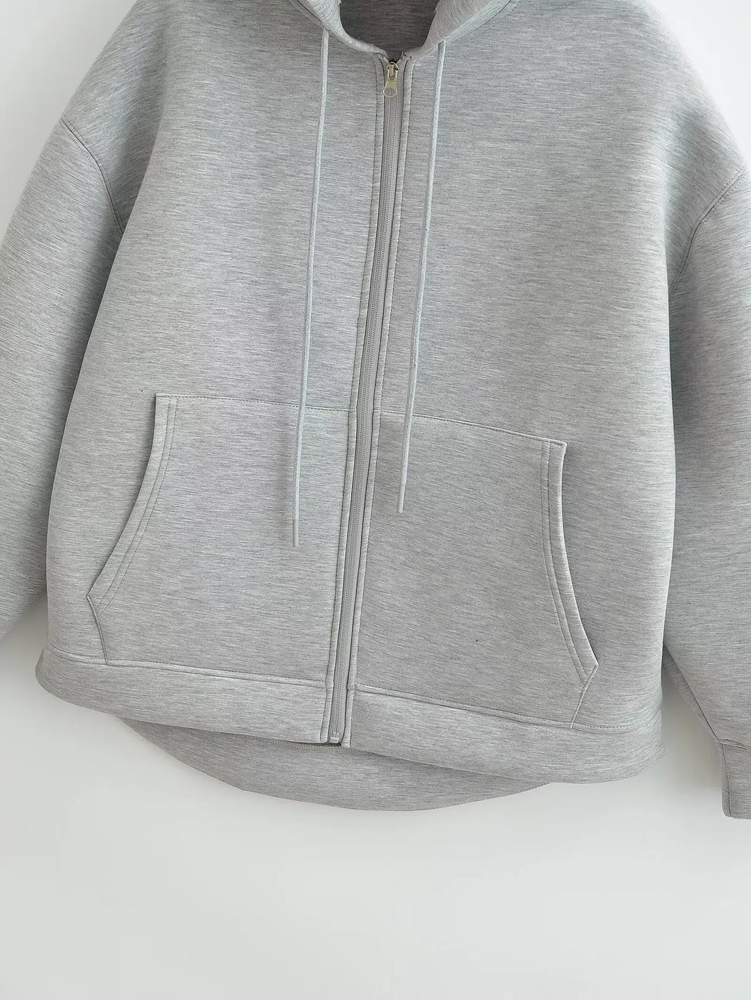 Gudrun | Damen Kapuzenjacke mit Reißverschluss und Lockerer Passform