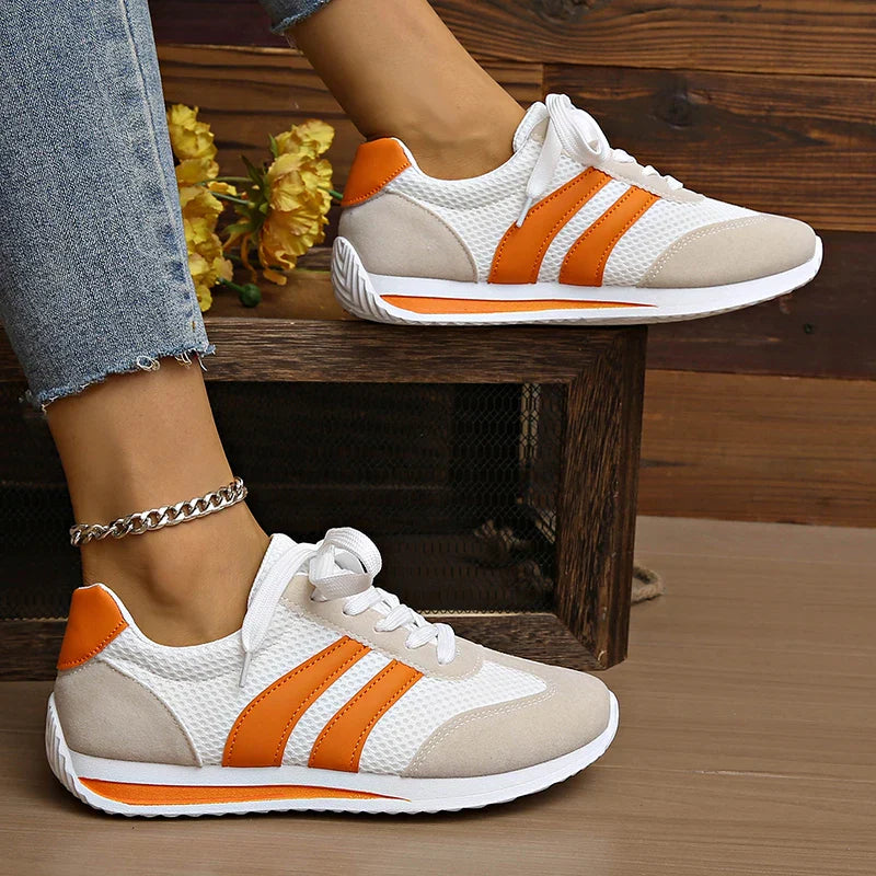 Sneaker Damen Schnürung Mesh