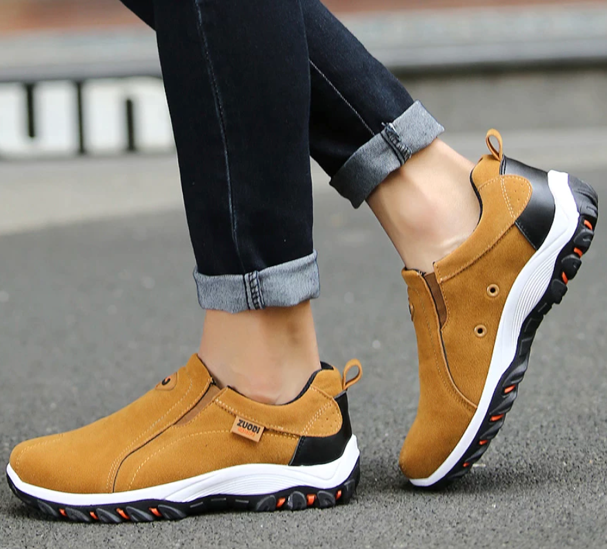 Winterschuhe Slip On Sneaker | Herren Sportlicher Schuh mit Profilsohle