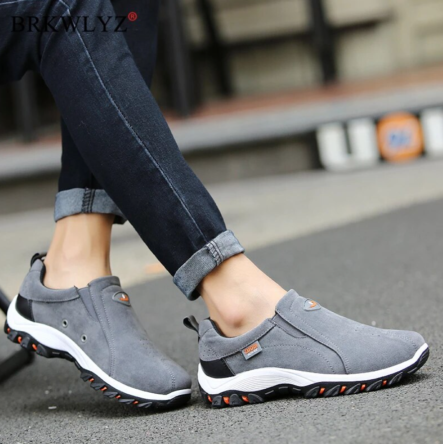 Winterschuhe Slip On Sneaker | Herren Sportlicher Schuh mit Profilsohle