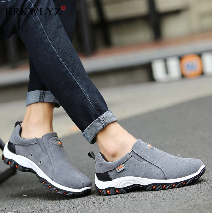 Winterschuhe Slip On Sneaker | Herren Sportlicher Schuh mit Profilsohle