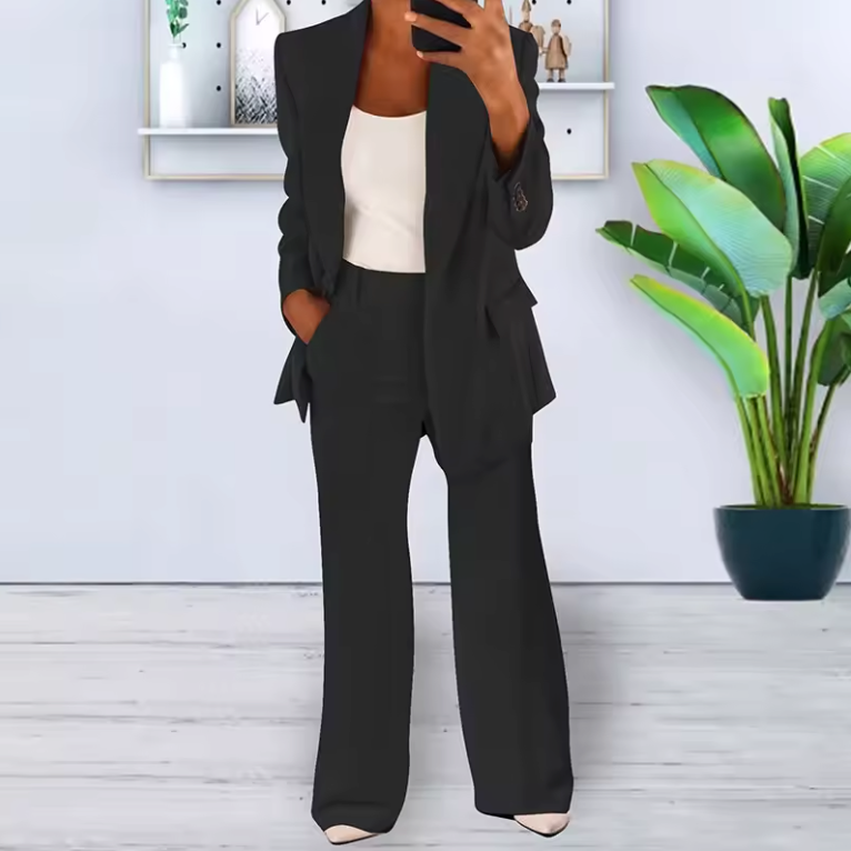 Maßgeschneidertes Blazer-Hosen-Set für Damen